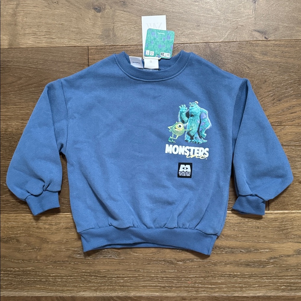 Zara Kids Monster’s Inc Disney Pixar Printed Sweatshirt 5y NWT